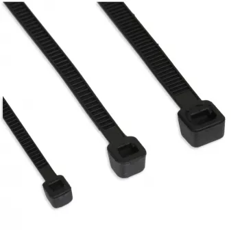 Kaablisidemed InLine 250 mm × 4,8 mm, must, tõmbetugevus 215,7 N, 100 tk