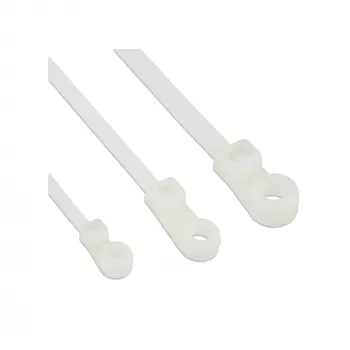 Kaablisidemed InLine monteeritava peaga 200 mm × 4,8 mm, nailon, tõmbetugevus 215,7 N, 100 tk