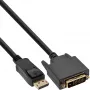 InLine 25 tk hulgipakend DisplayPort–DVI muundurkaabel, must, 2 m