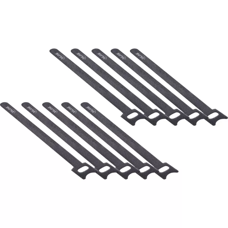 InLine Kaablisidemed takjapaelaga kinnitus 180x12mm 10 tk must