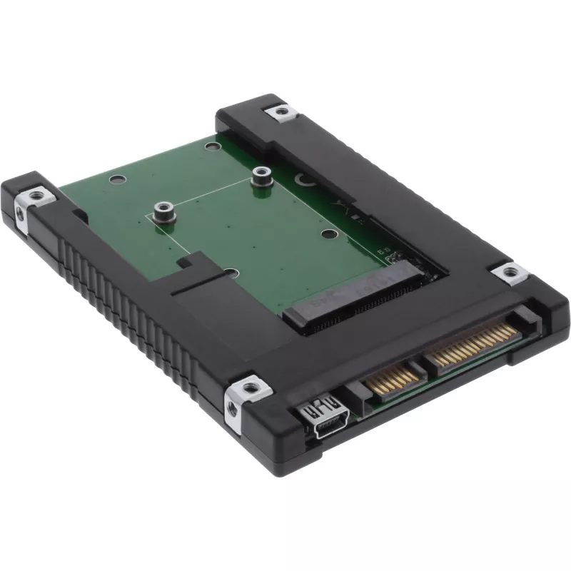 InLine Drive Adapter 2.5 tolli SATA to mSATA SSD 76620B Must