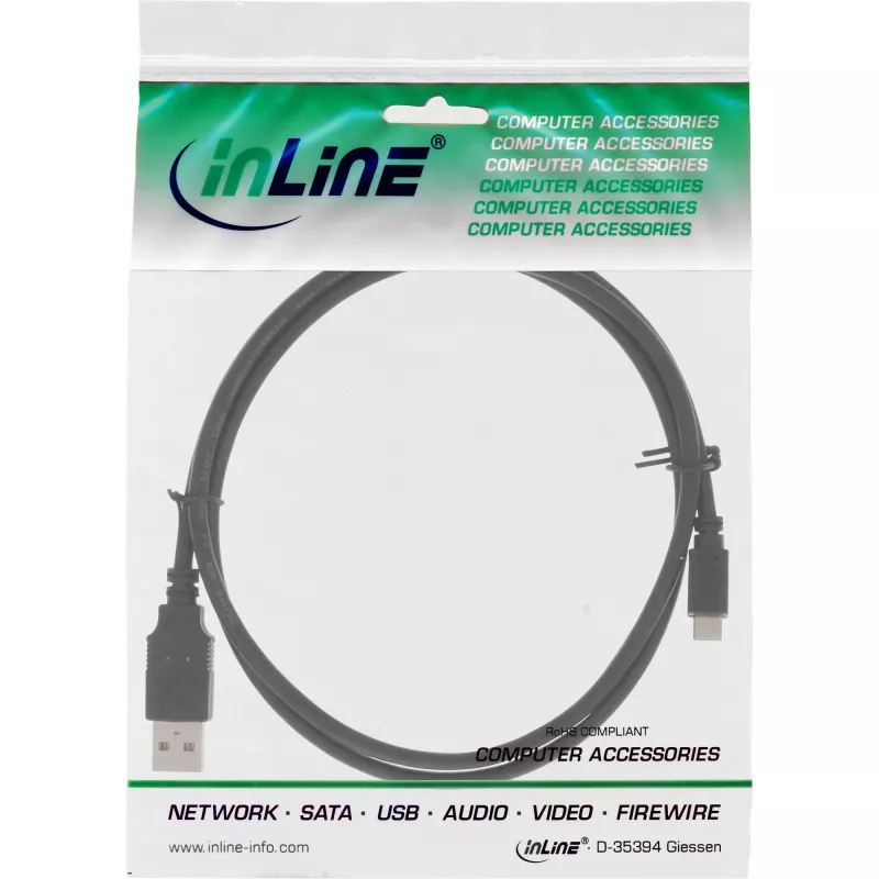 InLine Micro USB 2.0 kiirlaadimiskaabel USB tüüp A-pistik / Micro-B-pistik, 1.5m