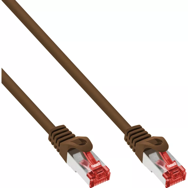 InLine patch-kaabel S/FTP PiMF Cat.6 250MHz PVC copper brown 7.5m
