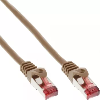 InLine patch-kaabel S/FTP PiMF Cat.6 250MHz PVC copper brown 0.25m
