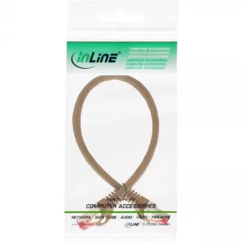InLine patch-kaabel S/FTP PiMF Cat.6 250MHz PVC copper brown 0.25m