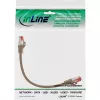 InLine paigalduskaabel S/FTP PiMF Cat.6 250MHz PVC vask pruun 0,3m