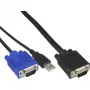 InLine KVM-kaablikomplekt USB 19-tollisele KVM-lülitile pikkusega 1,8 m