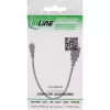 InLine USB 2.0 kaabel A-pesa / Mini 5 Pin isane 0,2 m, 0,2 m, Mini-USB B, USB A, USB 2.0, Isane/Emane, Must