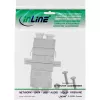 InLine fiiberoptiline adapter, metallist dupleks LC/LC SM keraamilise hülsiga, äärikuga