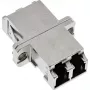 InLine fiiberoptiline adapter, metallist dupleks LC/LC SM keraamilise hülsiga, äärikuga