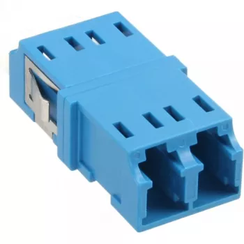 Fiiberoptiline adapter Duplex LC/LC SM keraamilise hülsiga sinine InLine 89989D