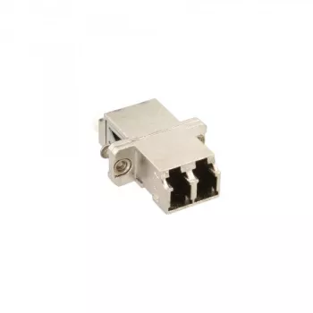 InLine fiiberoptiline adapter metallist dupleks LC/LC MM keraamiline hülss äärikuga 89989M