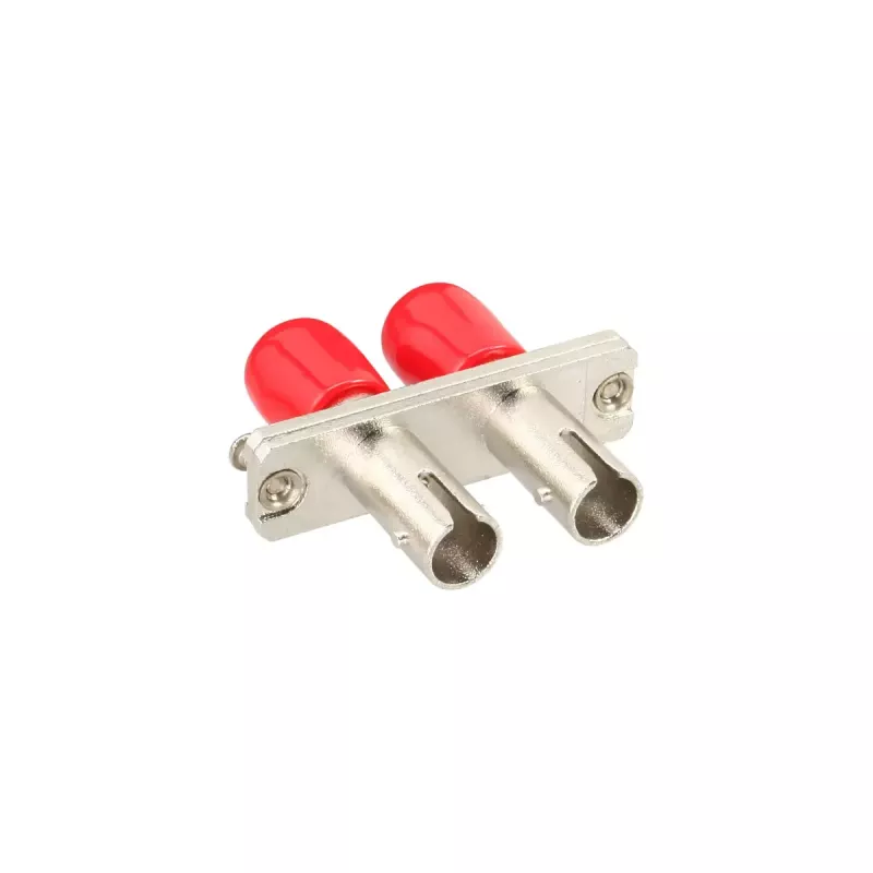 InLine fiiberoptiline adapter, metallist dupleks ST/ST MM keraamilise hülsiga, äärikuga