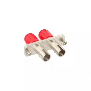 InLine fiiberoptiline adapter, metallist dupleks ST/ST MM keraamilise hülsiga, äärikuga