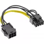 InLine sisemine toiteadapter 6 pin / 8 pin PCIe PCI-Express graafikakaartidele