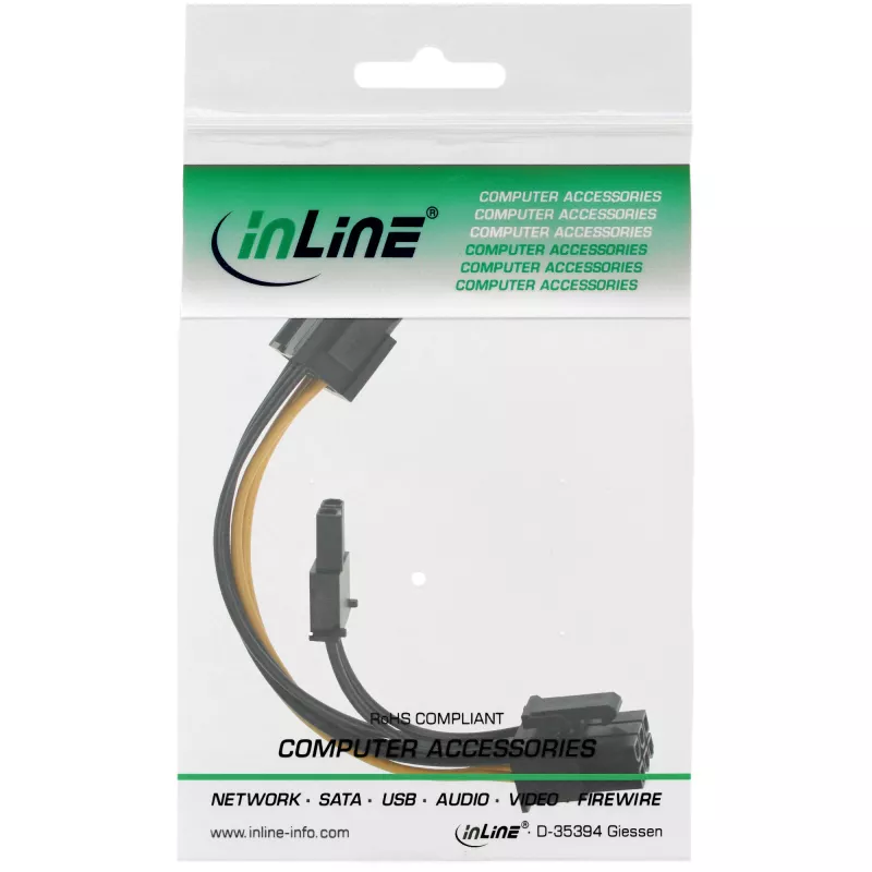InLine sisemine toiteadapter 6 pin / 8 pin PCIe PCI-Express graafikakaartidele