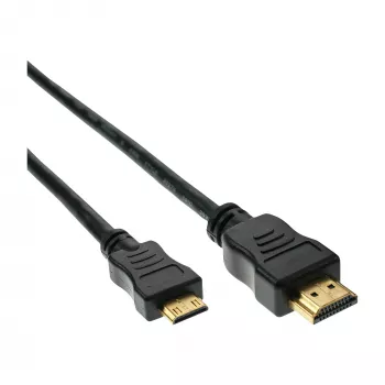 InLine HDMI mini kaabel, High Speed HDMI, AM/CM, kullatud, 1m