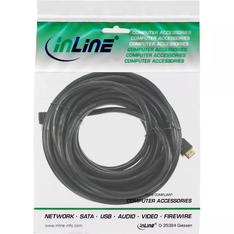 InLine HDMI minikaabel, High Speed HDMI, AM/CM, kullatud, 10m