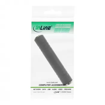 Heliadapter 6,3 mm pistikupesa emane / emane Stereo InLine 99307