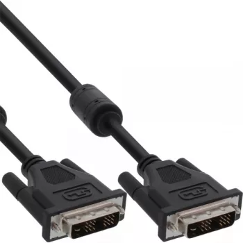 InLine DVI-D kaabel 24+1 isane / isane Dual Link 2x ferriitsüdamikuga 5m