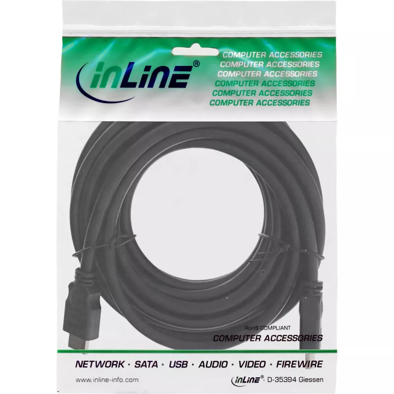 HDMI-kaabel High Speed isane/isane must 5m InLine 17605E