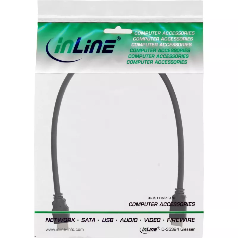 HDMI kaabel High Speed InLine 17601E 1m isane/isane must