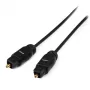StarTech.com 15 ft Thin Toslink Digital Optical SPDIF Audio kaabel