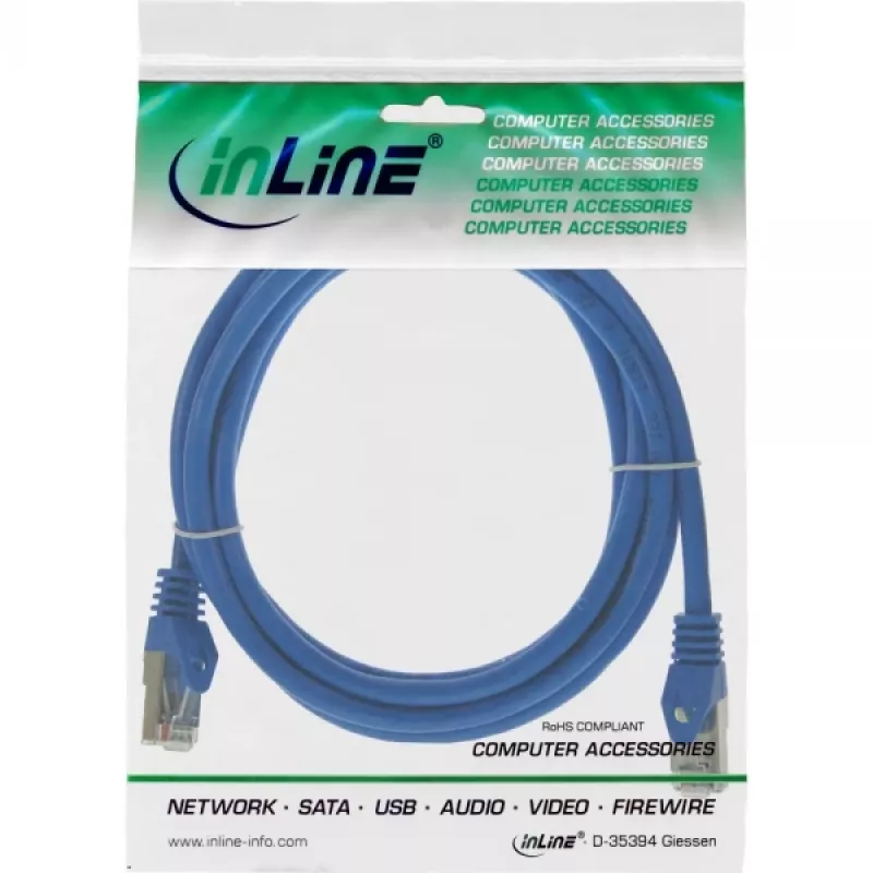 InLine patch-kaabel SF/UTP Cat.5e sinine 1.5m