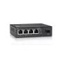LevelOne 5-pordine gigabit-lüliti, 1 x SFP, haldamata, gigabit-Ethernet (10/100/1000), täisdupleks, seinale kinnitatav