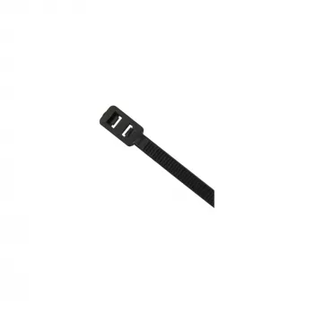 Kaablisidemed InLine kinnitatav kahepealine 300 mm x 4,8 mm, nailon, must, 100 tk
