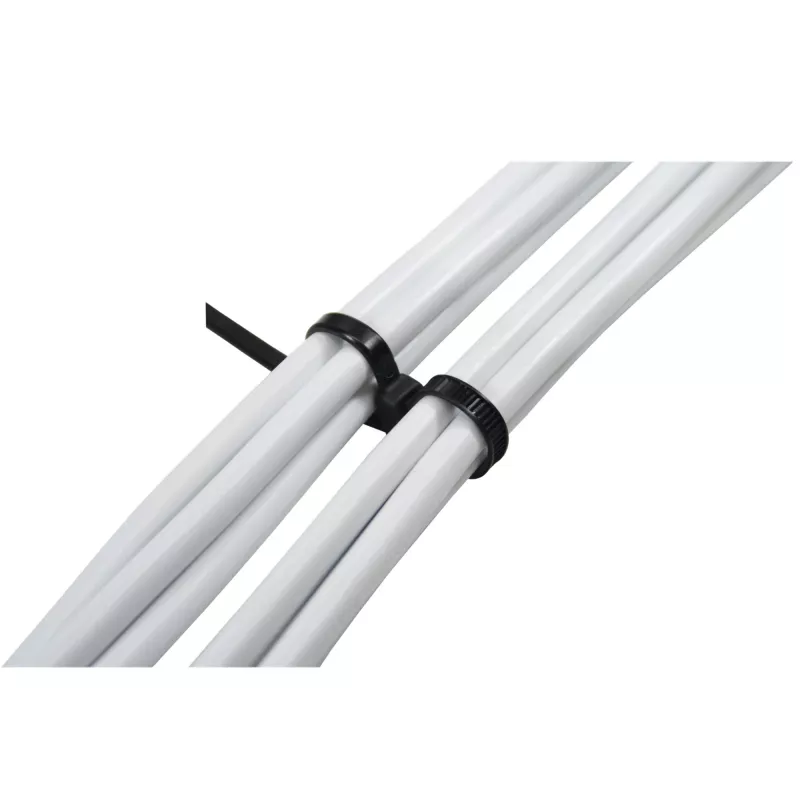 Kaablisidemed InLine kinnitatav kahepealine 300 mm x 4,8 mm, nailon, must, 100 tk