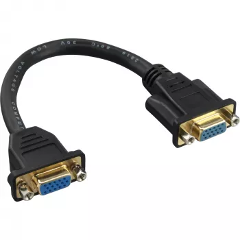InLine VGA-adapterkaabel, 15-kontaktiline VGA emane/emane, 0,2 m