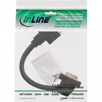 InLine DVI-I adapterkaabel 24+5 DVI emane / emane äärikuga 0,2 m