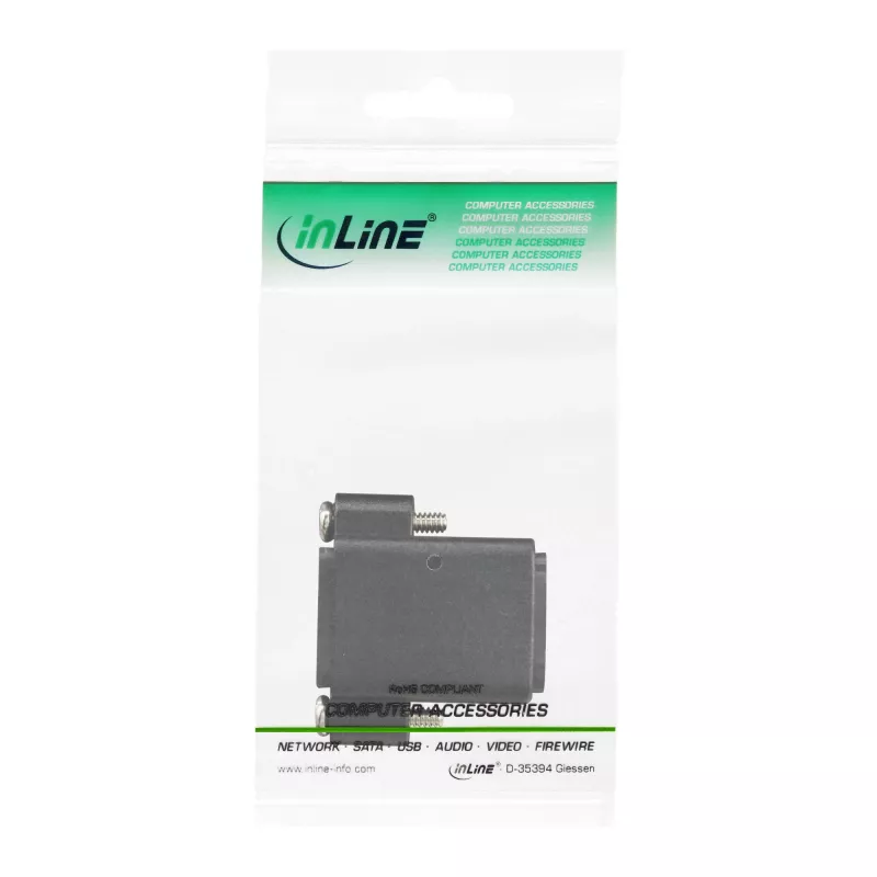 InLine HDMI-adapter tüüp A-pesa / A-pesa kullatud kontaktidega ja äärikuga, 4K2K