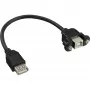 USB 2.0 adapterkaabel tüüp A-pesa / šassiiühendus tüüp B InLine 33441F 0,2 m