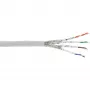 InLine patch-kaabel S/FTP PiMF Cat.6A halogeenivaba 500 MHz valge 100 m