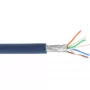 InLine patch-kaabel S/FTP PiMF Cat.6A halogeenivaba 500MHz sinine 100m