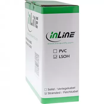 InLine patch-kaabel S/FTP PiMF Cat.6A halogeenivaba 500MHz hall 100m