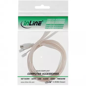 InLine dipoolantenn FM-raadiole IEC-ühendusega 75 oomi 46230 InLine