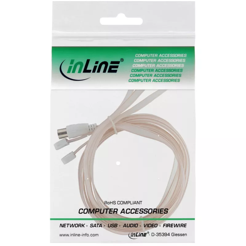 InLine dipoolantenn FM-raadiole IEC-ühendusega 75 oomi 46230 InLine