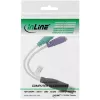 InLine USB–PS/2 muundur, USB-tüüp A-pistik / 2x PS/2 emane