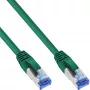 InLine patch-kaabel S/FTP PiMF Cat.6A halogeenivaba 500MHz roheline 0,3m