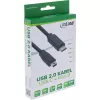 InLine USB 2.0 kaabel, USB-C isane / mini-B-pistik (5pin), must, 1m