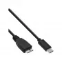 USB 3.2 Gen.1x2 kaabel InLine 35726 0,5 m USB-C isane Micro-B-pistik must