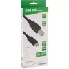 InLine USB 2.0 kaabel, USB-C isane / USB-B-pistik, must, 1 m
