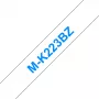 Labeling Tape M Brother MK223BZ Blue on Valge 9mm