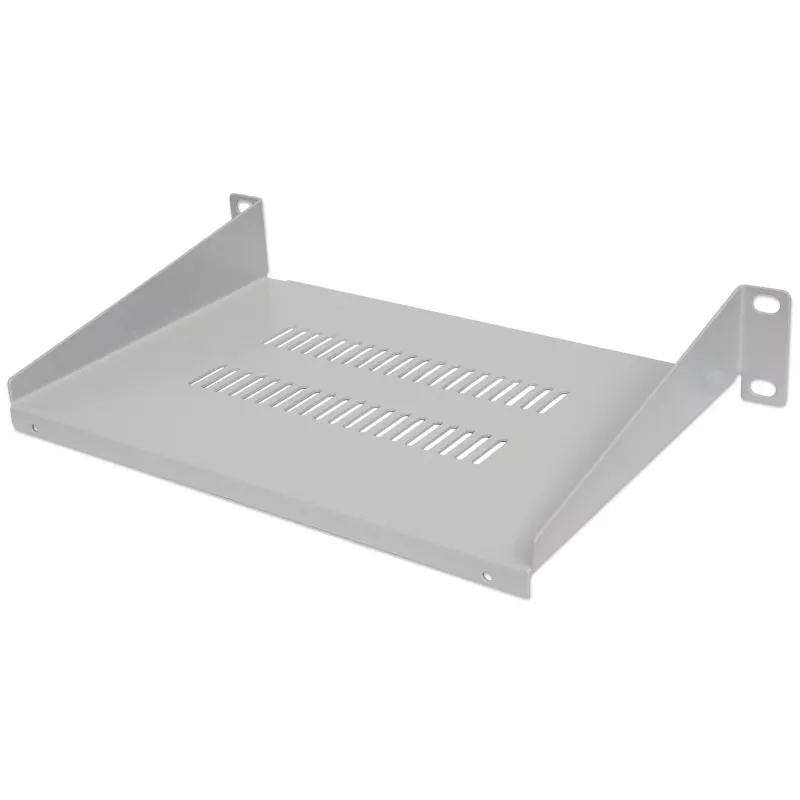 Intellinet 10-tolline konsoolriiul, 1U, riiuli sügavus 150 mm, ventileeritav, max 25 kg, hall, kolmeaastane garantii