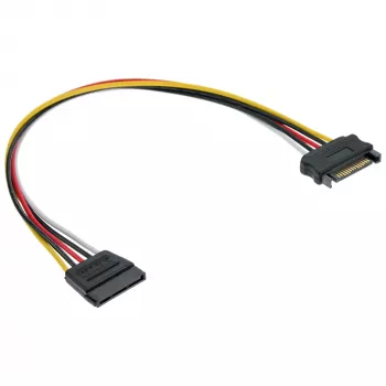 SATA toitepliku pikenduskaabel isane/emane 0,50 m InLine 29651B