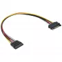 SATA toitepliku pikenduskaabel isane/emane 0,50 m InLine 29651B
