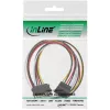 SATA toitepliku pikenduskaabel isane/emane 0,50 m InLine 29651B
